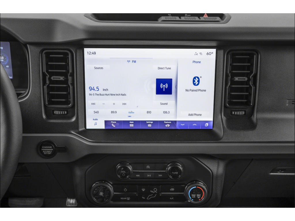 2024 Ford Bronco Interior