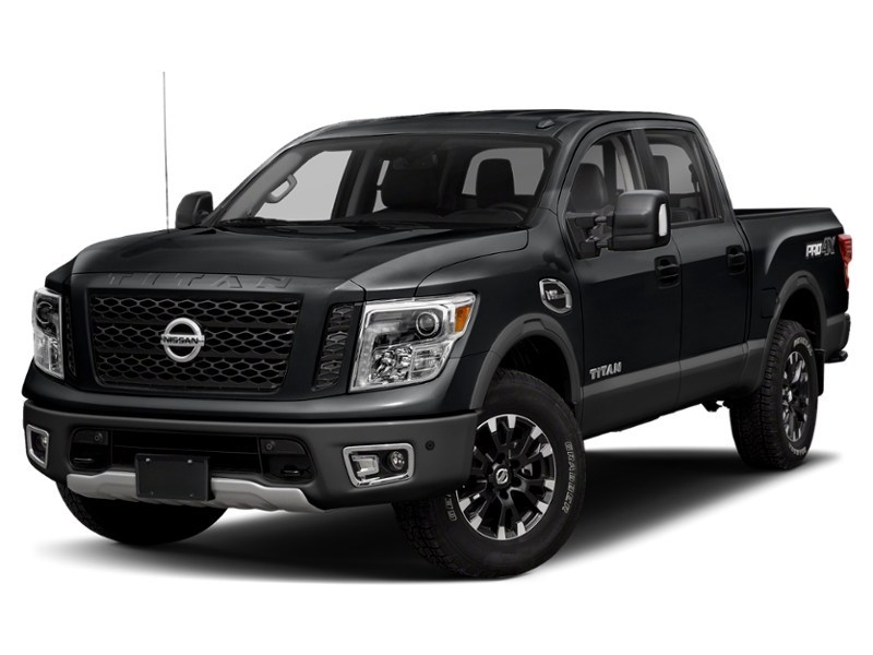 2018 Nissan Titan 4x4 Crew Cab PRO-4X Magnetic Black Metallic  Shot 10