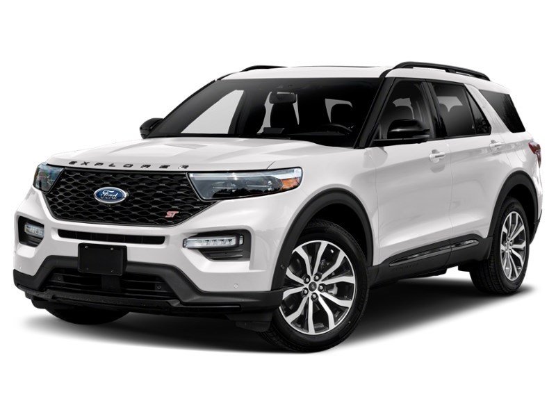 2022 Ford Explorer ST 4WD Star White Metallic Tri-Coat  Shot 4