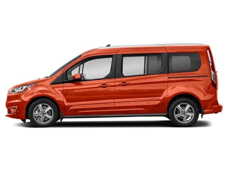 2022 Ford Transit Connect Titanium w/Dual Sliding Doors Sedona Orange Metallic  Shot 3