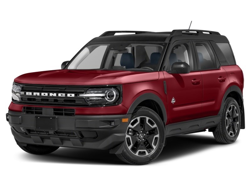 2021 Ford Bronco Sport Outer Banks 4x4 Rapid Red Metallic Tinted Clearcoat  Shot 4