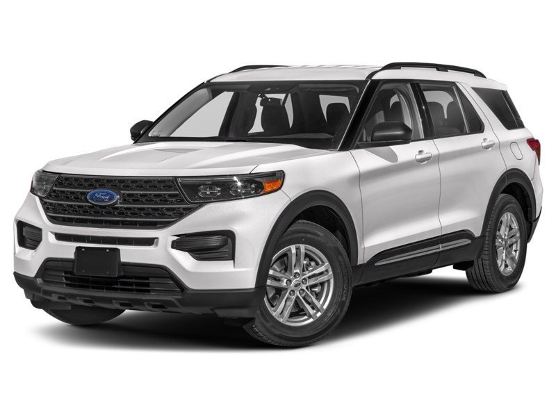 2023 Ford Explorer XLT 4WD Star White Metallic Tri-Coat  Shot 4