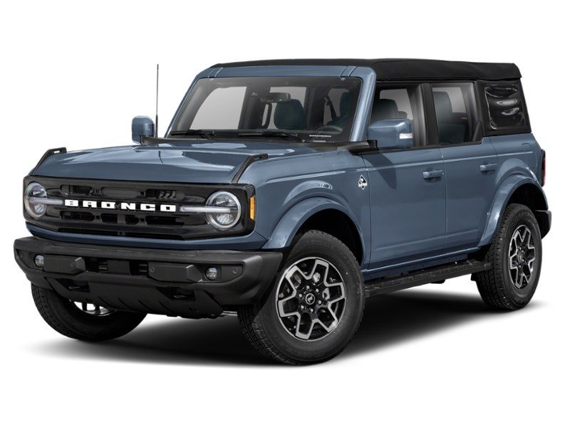 2024 Ford Bronco Outer Banks 4 Door 4x4 Azure Grey Metallic Tri-Coat  Shot 1