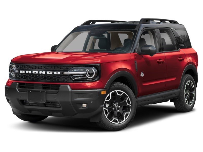 2026 Ford Bronco Sport Outer Banks 4x4 Ruby Red Metallic Tinted Clearcoat  Shot 1