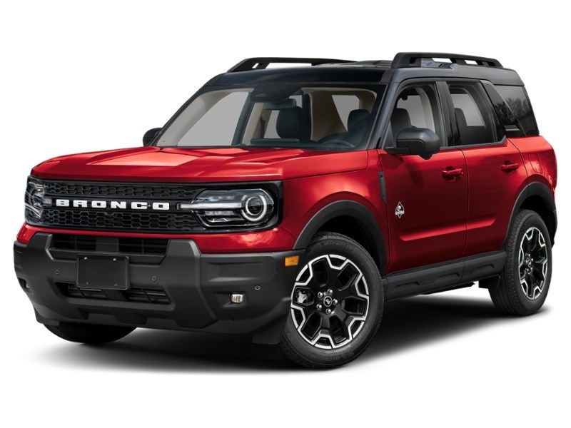 2026 Ford Bronco Sport Outer Banks 4x4 Ruby Red Metallic Tinted Clearcoat  Shot 1