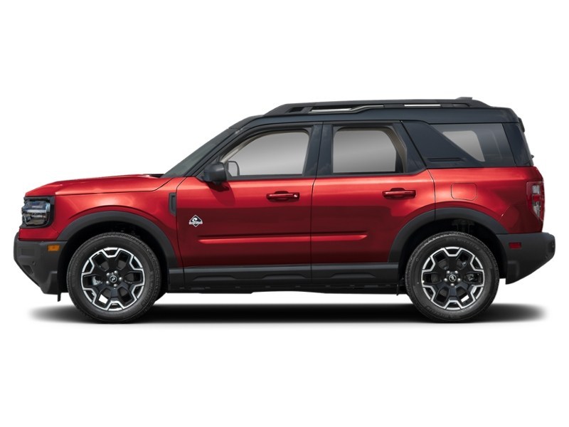 2026 Ford Bronco Sport Outer Banks 4x4 Ruby Red Metallic Tinted Clearcoat  Shot 3